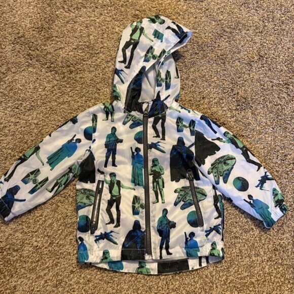 Star Wars x Gap patterned light windbreaker jacket - Picture 1 of 3